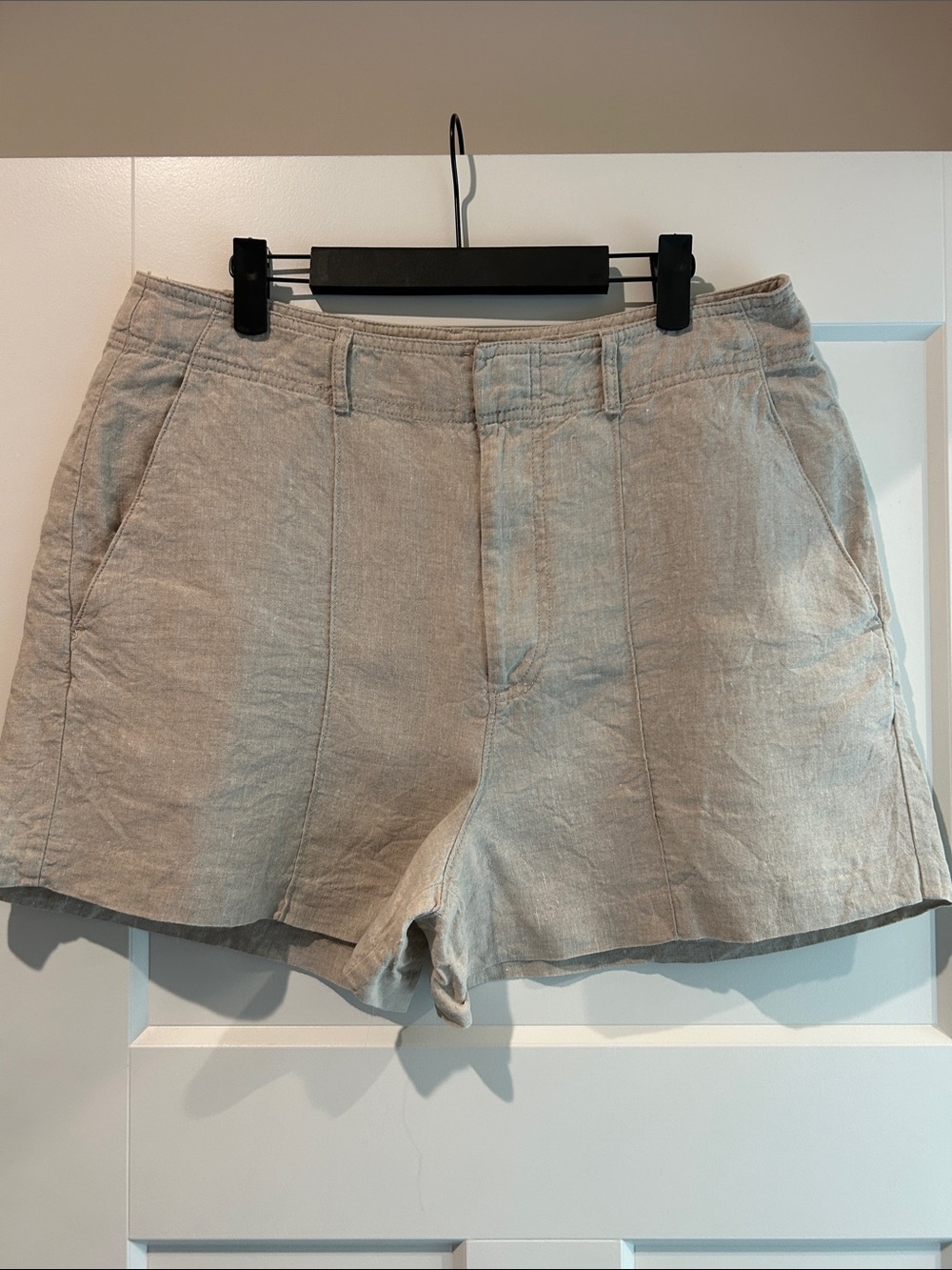 Madewell Light Beige 100% Linen - Casual Shorts